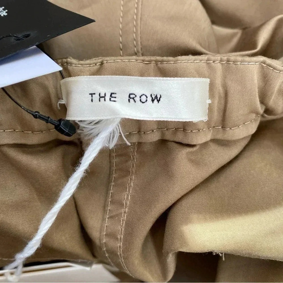 NWT The Row Antica Pant Parachute Cargo Utility Wide Leg Cotton Silk Taupe 8 - Picture 13 of 17